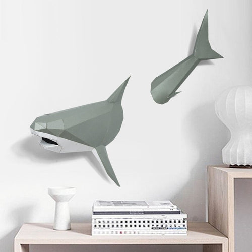 3D DIY Paper Model Shark